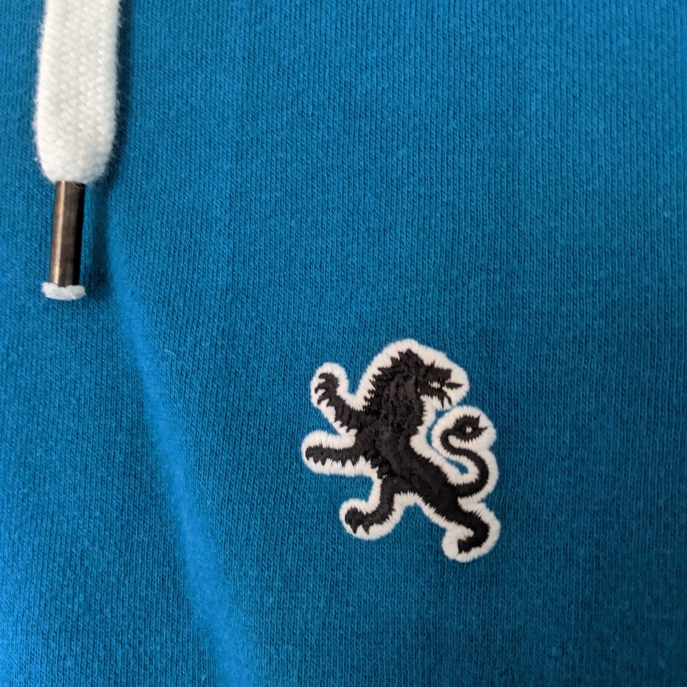 Express Blue Zip-Up Hoodie Size L